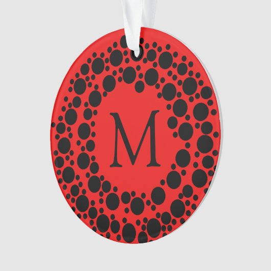 Kerstademonogram Ornament (voorkant)