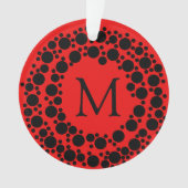 Kerstademonogram Ornament (voorkant)