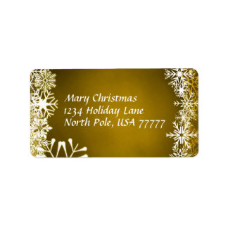 Kerstadres Avery Label