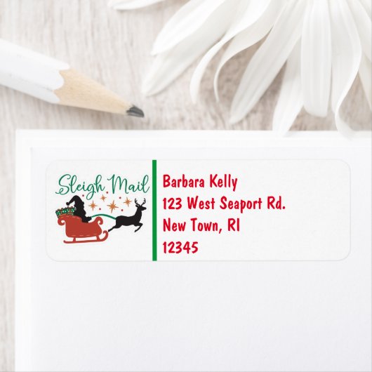 Kerstadres Etiket (Insitu)