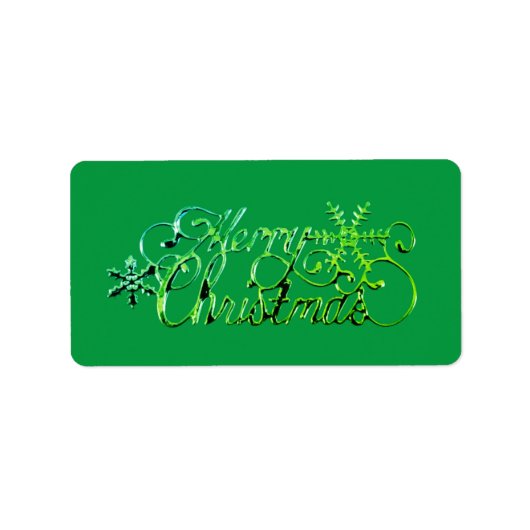 KERSTADRES ETIKETTEN SEIZOENSGREETEN (Voorkant)