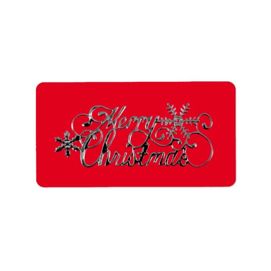 KERSTADRES ETIKETTEN SEIZOENSGREETEN (Voorkant)