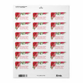 kerstadres: Gold Splatter Etiket (Full Sheet)