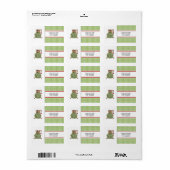 Kerstadres Kat Adres mailinglabels Etiket (Full Sheet)