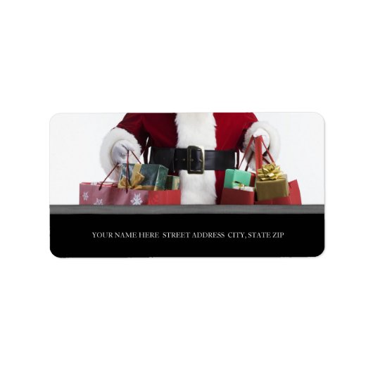 Kerstadres — Mailinglabels Etiket (Voorkant)