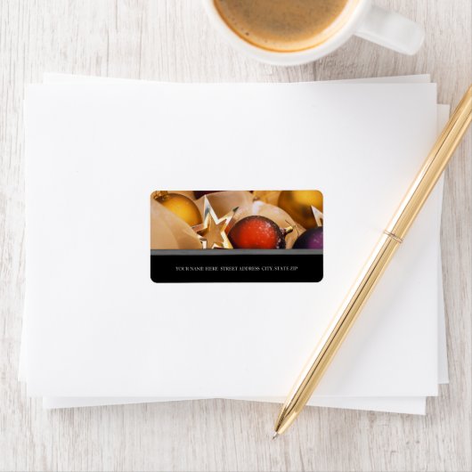 Kerstadres — Mailinglabels Etiket (Insitu)