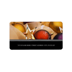 Kerstadres — Mailinglabels Etiket