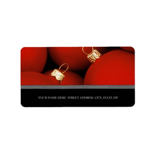 Kerstadres — Mailinglabels Etiket (Voorkant)