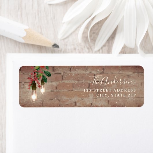 kerstadres voor brrick Lights Etiket (Insitu)