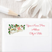 kerstAdresetiketten/25 december Etiket (Insitu)