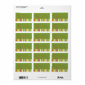 kerstAdresetiketten Etiket (Full Sheet)