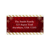 kerstAdresetiketten Etiket (Voorkant)