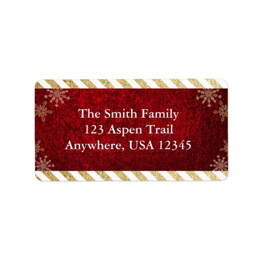 kerstAdresetiketten Etiket (Voorkant)