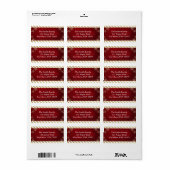 kerstAdresetiketten Etiket (Full Sheet)