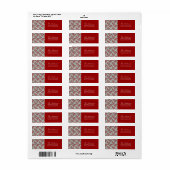 kerstAdresetiketten Etiket (Full Sheet)