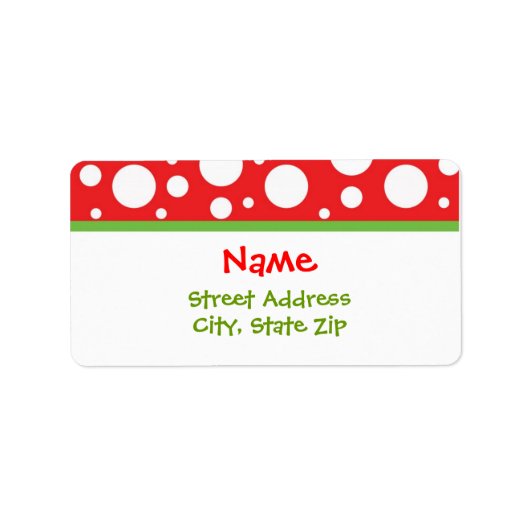 kerstAdresetiketten Etiket (Voorkant)