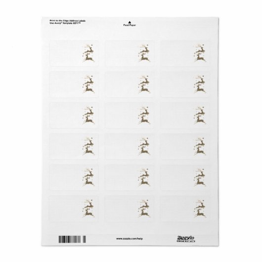 kerstAdresetiketten Etiket (Full Sheet)