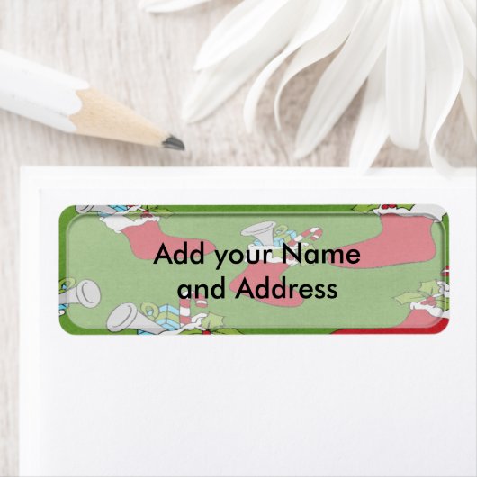 kerstAdresetiketten Feestdagen Etiket (Insitu)