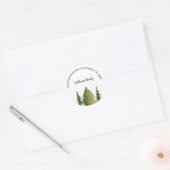 kerstAdresetiketten Ronde Sticker (Envelop)