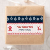 kerstadresetiketten voor Feestdagen Etiket (Insitu)