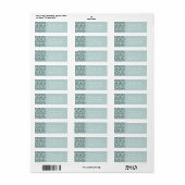 Kerstadreslabel 'Merry Holly Days' Etiket (Full Sheet)