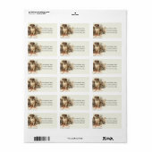  kerstadreslabel van Puppy Etiket (Full Sheet)