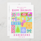 Kerstadvertentiekalender Feestdagenkaart (Voorkant / Achterkant)