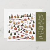 Kerstadvertentiekalender Feestdagenkaart (Voorkant / Achterkant)