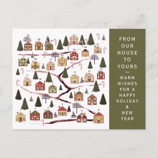 Kerstadvertentiekalender Feestdagenkaart (Voorkant)