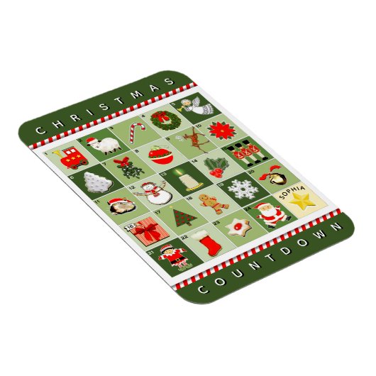 Kerstadvertentiekalender Magneet (Rechterzijde)