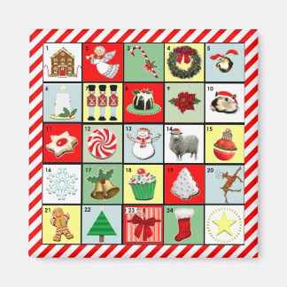 Kerstadvertentiekalender Magneet