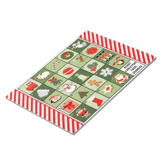 Kerstadvertentiekalender Notitieblok (Schuin)