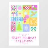 Kerstadvertentiekalender Raamsticker (Vel)