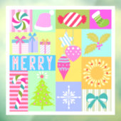 Kerstadvertentiekalender Raamsticker (Vel 3)