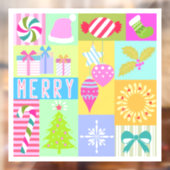 Kerstadvertentiekalender Raamsticker (Vel 2)