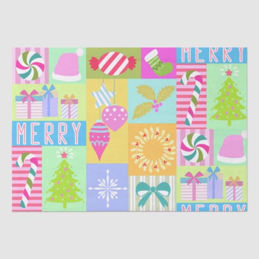Kerstadvertentiekalender Tissuepapier (Voorkant)