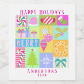 Kerstadvertentiekalender Wijn Etiket (Enkel label)