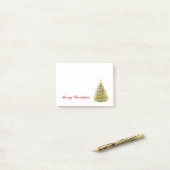 Kerstadvertenties na de feestdag post-it® notes (Op bureau)