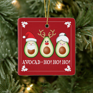 Kerstadvocaten Kerstman, Rudolph en Mrs Claus Keramisch Ornament