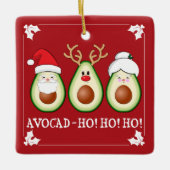 Kerstadvocaten Kerstman, Rudolph en Mrs Claus Keramisch Ornament (Voorkant)