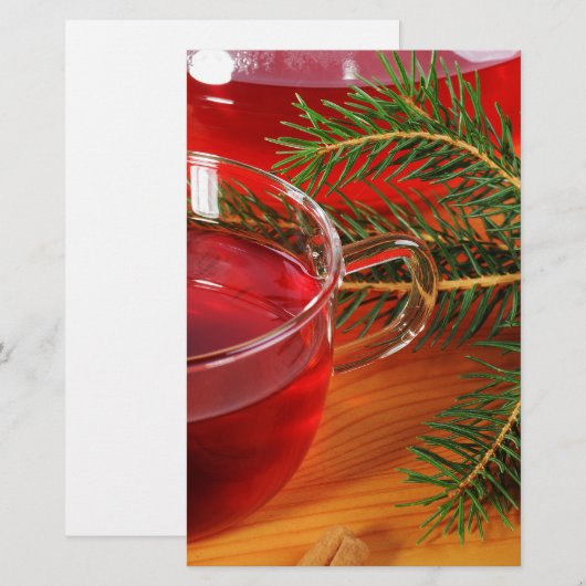 kerstafbeelding briefpapier (Voorkant / Achterkant)