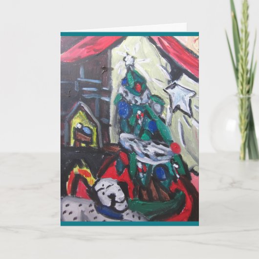 kerstafbeelding feestdagen kaart (Voorkant)