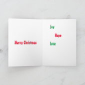 kerstafbeelding feestdagen kaart (Binnen)