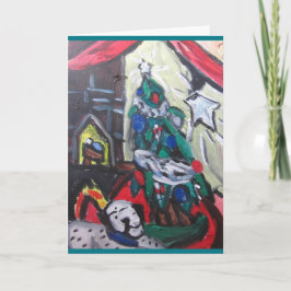 kerstafbeelding feestdagen kaart