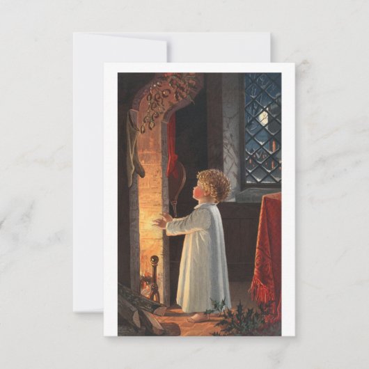 kerstAfbeelding met een haard, voorraad A Kaart (Voorkant)