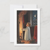 kerstAfbeelding met een haard, voorraad A Kaart (Achterkant)