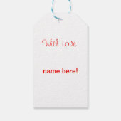 kerstafbeelding voor Label met cadeau Cadeaulabel (Achterkant)