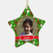 KerstAfbeeldingen Kinder Star-Ornament Keramisch Ornament (Rechts)