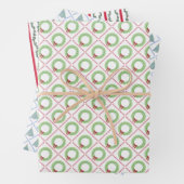 Kerstafdruk inpakpapier vel (In situ)