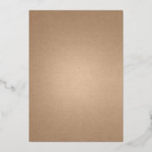 Kerstafeestdag: Cheers Chocolate Milkshake Folie Uitnodiging (Achterkant)